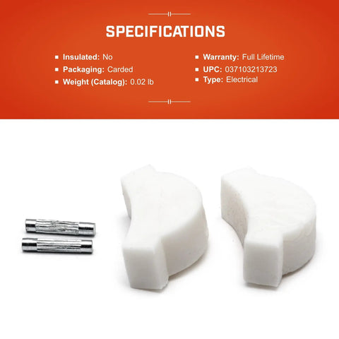 Replacement Pads And Pins Kit For AN Connector Pliers Built To Last With Durable Alloy Steel, shown with two pads and pins.