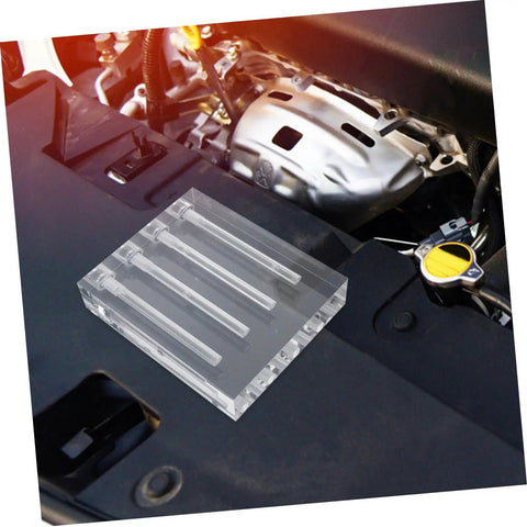 Car Engine Oil Viscosity Tester and Quality Comparator Kit Acrylic Stand for Accurate Oil Testing Essential Tool for Car Maintenance DIYers and Shop Pros, clear acrylic stand on engine
