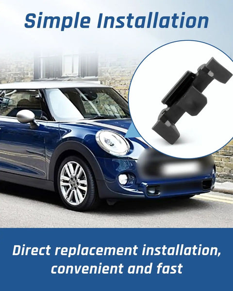 12 Pcs Headlight Trim Ring Clips For Mini Cooper R55 R56 R57 R58 R59 R60 F56 F60 Black Replacement Kit Easy Install Direct Fit