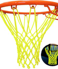 Glow Nightlight Basketball Net For Outdoor Courts Sun Powered Luminous Nylon Net Fits Standard 21 Inches Rims with 12 Loops
