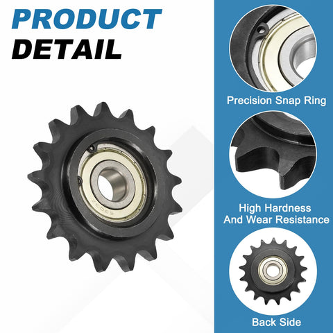 Beefy 50 Roller Chain Idler Sprocket Type C With Seventeen Millimeter Bore And Five Eighth Inch Pitch Seventeen Tooth Tensioner