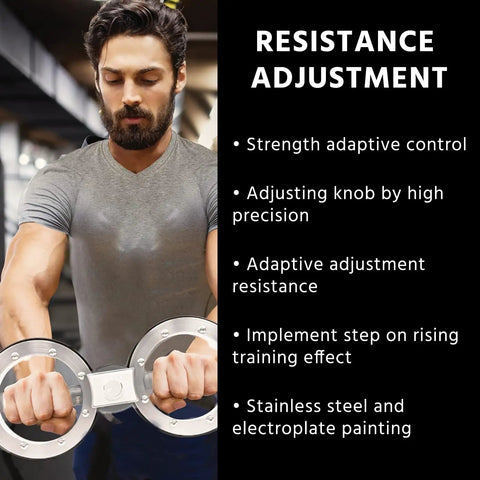 Man using Rotating Burn Machine 12 Lb Arm Trainer With 360 Degree Grips Multifunction Spinning Rotator in gym setting