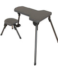 Stable Table Lite With Weatherproof Tabletop And Ambidextrous Seat Fully Collapsible Outdoor Shooting Table setup view