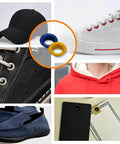 300 Set Metal Grommet Kit With Eyelets And Washers, includes base, punch and install tool shown with shoes, hat, and hoodie