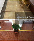 Built Different Heavy Duty Aluminum Cable Protector Self Adhesive Floor Cord Cover Hides Messy Wires in stylish home setting.