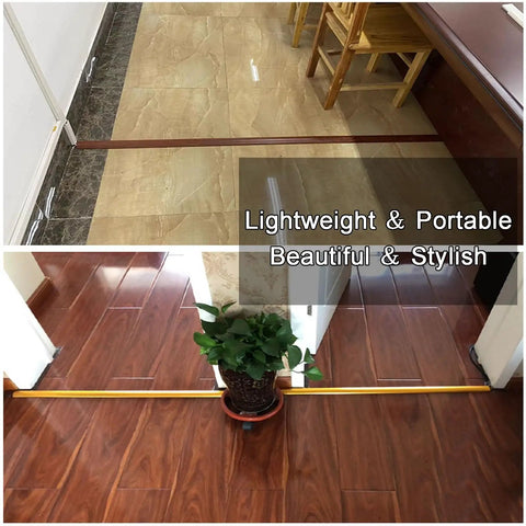 Built Different Heavy Duty Aluminum Cable Protector Self Adhesive Floor Cord Cover Hides Messy Wires in stylish home setting.
