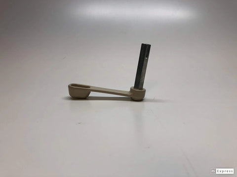 Palanca de cierre para puertas correderas de patio, recambio para el pomo giratorio Milgard en color almendra, compatible con el modelo C1275 P, acabado de aluminio en color almendra