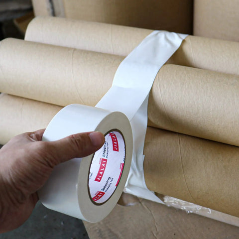 Heavy Duty White Duct Tape 2 Inch By 30 Yards 3 Pack 8.27 Mil wrapped around cardboard tubes for bundling