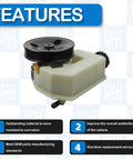 Power Steering Pump With Pulley For Jeep Liberty 2002 2003 2004 2005 2006 V6 3.7L Beefed Up Replacement Easy Install Durable Steering Part