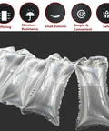 330 Pack Inflatable Air Pillows For Shipping Mailing Moving Top Shelf Padding With Hand Pump displayed in a row, showcasing their cushioning design.