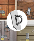 2 Pieces Stainless Steel Gate Lock Hasp Set For Doors Cabinets Closets And More 3 Inch Silver Durable Rustproof Polished Surface