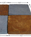 Rubber Masonry Mold For Concrete Cobblestone Pavers Version 6 Built Tough Professional Grade Form reproducing square and rectangular pavers.