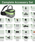 Complete accessory set for 14 In 1 Multifunctional Steam Cleaner Mop with various tools for effective cleaning.
