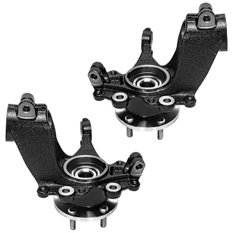 DIY Ready Front And Rear Steering Knuckle And Hub Bearing Kit For Ford Focus 2012 2013 2014 2015 2016 2017 2018 2.0L front knuckles view