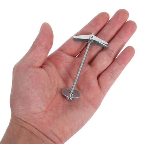 Heavy Duty Drywall Anchors Kit Set Of 15 Metal Toggle Bolts With Wing Nuts For Hollow Walls in hand