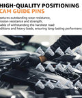 15 Pcs Camber Alignment Guide Pins Set For Silverado Sierra Tahoe Suburban Yukon Escalade Hummer H2 H3 Suspension Systems Durable Zinc Plated Iron Pins For Precise Wheel Camber Alignment And Easy Installation For Trail Ready Rigs visible in use under car hood