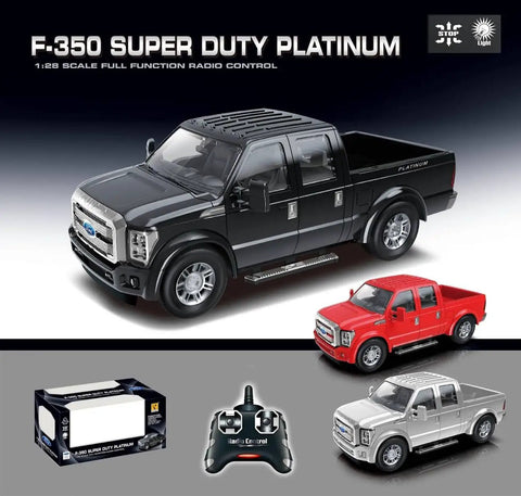 Ford F-350 Super Duty RC Truck Officially Licensed Full Function Remote Control Vehicle 1 28 Scale Black with packaging