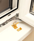 Brass Cabinet Door Latch With Spring Catch Old School Retro Style Window Security Lock for home decor on window ledge