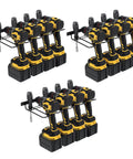 3 Pack Heavy Duty Power Tool Wall Mount Organizer For Cordless Drills And Tools Garage Shop Storage Rack Quick Install Iron Black Finish Holds 4 Tools Per Mount 12 Tools Total Dimensions 16.6 By 6.8 By 1.8 Inches