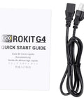 ROKIT 7 G4 7 Inch Powered Studio Monitor Black With Kevlar Driver And Built In Class D Amp DSP EQ power cable and guide