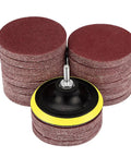 Ultimate 100 Pack Of 4 Inch Hook And Loop Sanding Discs With 15 Grits From Coarse To Ultra Fine Silicon Carbide for polishing.