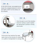 2 In 1 Commercial Shrink Wrap Sealer And Cutter No Sweat Plastic Film Sleeve Packing Machine Heavy Duty 220V, products in shrink tunnel.