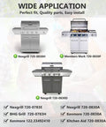 Diagram showing grill models Nexgrill 720-0830H, Members Mark 720-0830F, Nexgrill 720-0830D suitable for Grill Replacement Parts Kit
