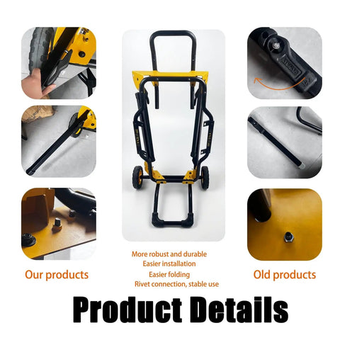 Rolling Table Saw Stand For DEWALT Miter Saws showing various features and sturdy construction details in focus.