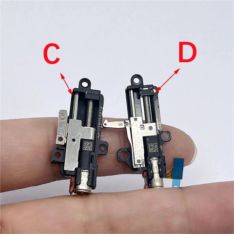 Mini 5mm Travel Stepper Motor Featuring Metal Gearbox And Four Wire Setup for precise control shown in hand.