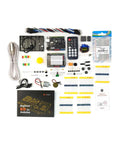 Advanced Arduino Starter Kit With 30 Projects And 190 Plus Components For Adults And Makers Includes Servo Motor IR Remote LED Matrix And IoT Ready Uno R3 Electronics Kit, components displayed