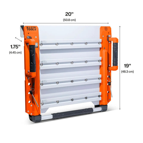 Twenty Inch Wall Mount Tool Rack With Four Heavy Duty Rails Delivering Twenty Five Pounds Per Rail Built Nasty Tough For Man Lifts And Scissor Platforms Jobsite Ready