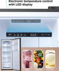 Straight Up Game Changing 11 Cu Ft Convertible Freezer And Refrigerator With Reliable Frost Free Cooling and LED temperature control panel.