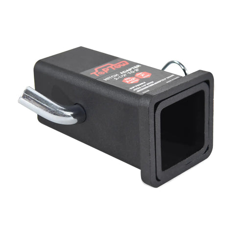 2-1/2 To 2 Inch Hitch Reducer Sleeve With 5/8 Inch Pin And Clip Included Carbon Steel Trailer Receiver Adapter For Class V Trucks