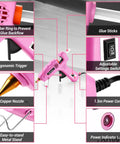 Full Size Dual Temp Hot Glue Gun Kit With 60 100W Heat Up In Minutes Built For Tough Jobs Includes 25 Glue Sticks Storage Case