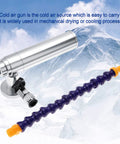 Heavy Duty Cold Air Blaster Pro Level Vortex Chiller with flex hose and aluminum build, ideal for mechanical drying.