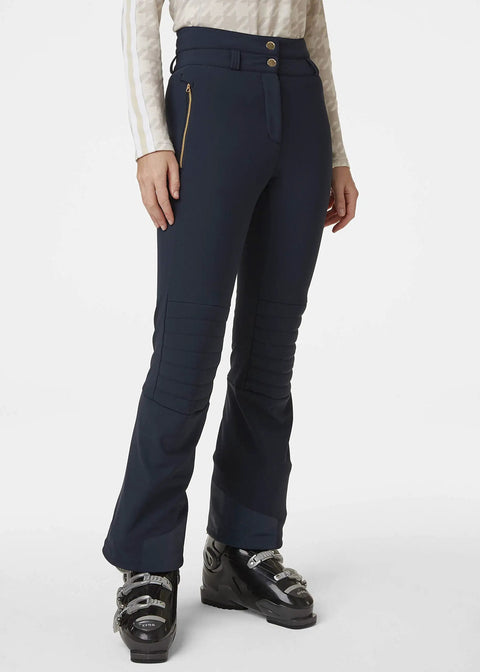 Avanti Stretch Pant Women's Waterproof Snow Ski Pants For Warmth And Flexibility On The Slopes, 3L Softshell, Navy, XL.