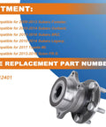 Rear Wheel Hub Bearing Assembly Two Pack Drop In Bolt On Fits 2009 2013 Subaru Forester 2010 2014 Outback 2013 2016 BRZ 5 Lug