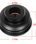 Tilt Cylinder End Cap With Seals For Yamaha Outboard V6 3 3L 200 HP 225 HP 250 HP 300 HP Marine Grade Aluminum Precision OEM Fit 2 Pack Replacement For Seamless Install, shown with dimensions
