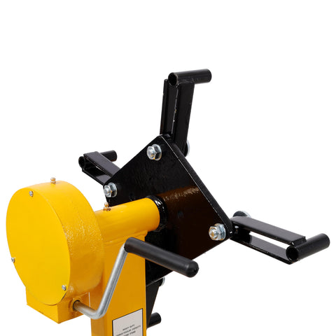 Close-up of Tough As Nails Heavy Duty Engine Stand Holds Strong At One Thousand Pounds With Smooth Three Sixty Geared Rotating Head.