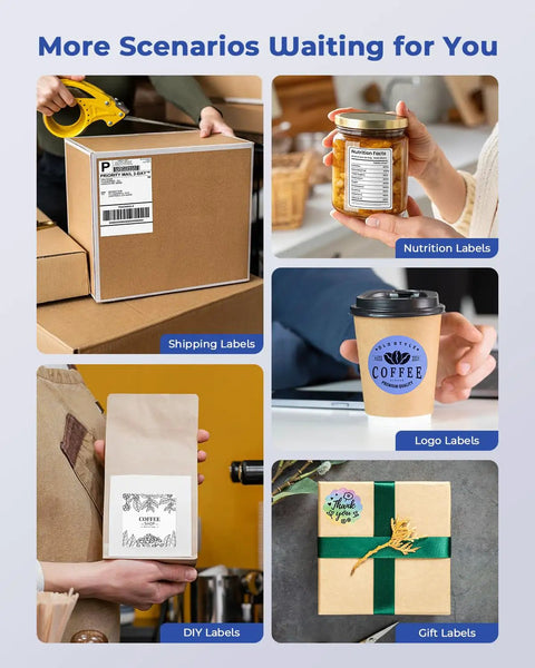 Inkless 4X6 Thermal Label Printer For Shipping Hella Crisp 203 Dpi Prints With Zero Mess Efficiently Loads Roll And Fanfold Paper Simple Setup That Kicks Things Into High Gear