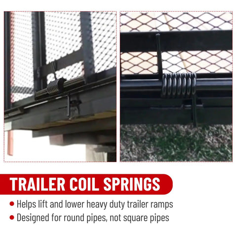 Get Your Tailgate Gear Sorted With These Badass Trailer Ramp Coil Springs Compatible With 1.5 Inch Shafts RS16933LH RS16933RH showcasing coil springs for trailer ramps.