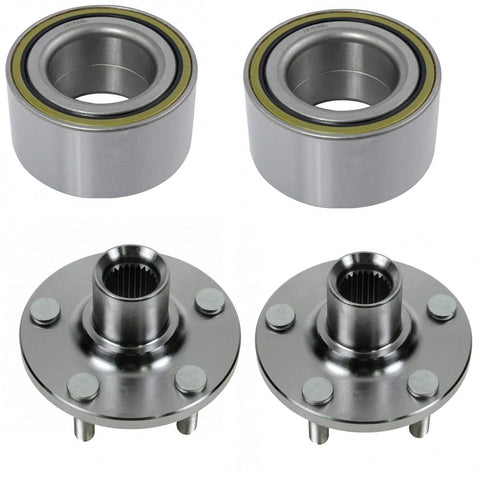 Two Piece Front Wheel Bearing And Hub Kit For 2002 2010 Chrysler PT Cruiser And 2002 2005 Dodge Neon Includes Two Front Hubs And Bearings