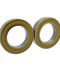 Hybrid Ceramic Bicycle Bearing 6804 20x32x7mm 2RS Rubber Sealed Abec-3 Si3N4 Balls 2 Pack, with yellow seal, MTB and road hubs