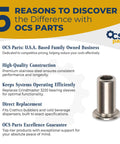 5 reasons to choose OCS Parts with 12 Pack Bearing Sleeve Replacement For Crathco Bubblers And Cold Beverage Dispensers 3220