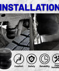Gmrck15s Rear Suspension Bump Stop Kit installation on Silverado 1500 showing rubber helper spring reinforcement, 2WD 4WD trucks