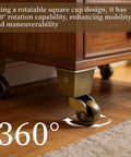 4 Pack Swivel Caster Wheels For Furniture With Square Cup Castors 360 Degree Rotation Quiet Ball Bearings Heavy Duty fitted on furniture