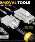 Pro Grade Dope Crimp Tool Kit For Mini-Fit Jr Connectors With 22 Pin Range 4.2mm Molex 18-26 AWG Wire Removal Tools