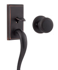 Hawthorne Front Door Lock Set With Deadbolt And Exterior Handleset, Interior Knob, Venetian Bronze Finish, SmartKey Rekey Security