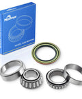Beefed Up Front Wheel Hub Bearing And Seal Kit Assembly Replacement For Ford F150 Expedition F250 Lincoln Blackwood Navigator 4.2L 4.6L 5.4L 1997 2004 3 Piece Kit showing box and components