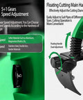 5+1 gears speed adjustment feature on Heavy Duty Handheld Pipe Cutting Machine For Metal And Copper Lines Adjustable Depth Dial.